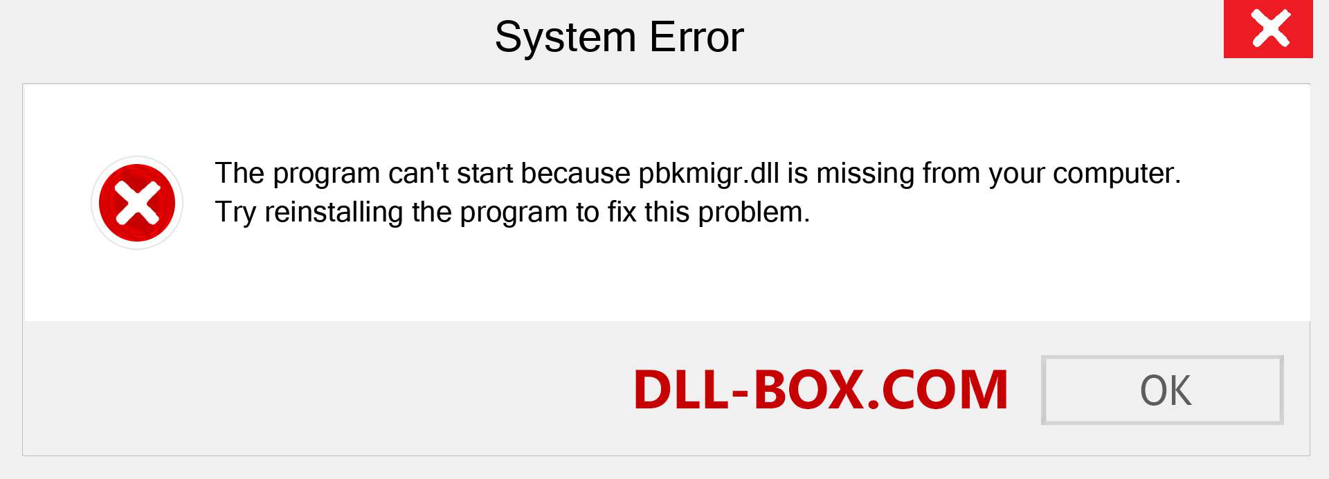  pbkmigr.dll file is missing?. Download for Windows 7, 8, 10 - Fix  pbkmigr dll Missing Error on Windows, photos, images